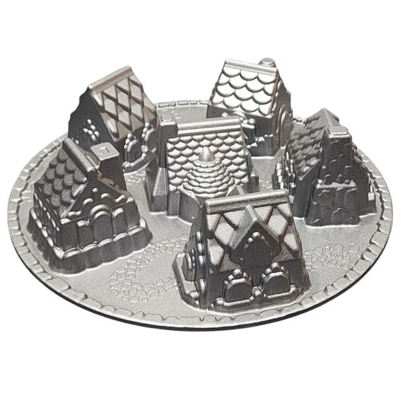 Nordic Ware Cozy Village Gingerbread House Christmas Village Cake Pan - Picture 1 of 15